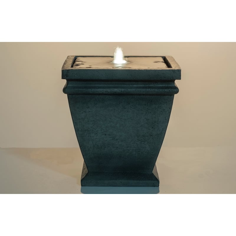 Quadra Resin Fountain w/ LED light and pump