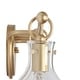 preview thumbnail 9 of 42, Modern 3-Light Gold Bathroom Vanity Light Organic Bulb Shape Glass Wall Sconce
