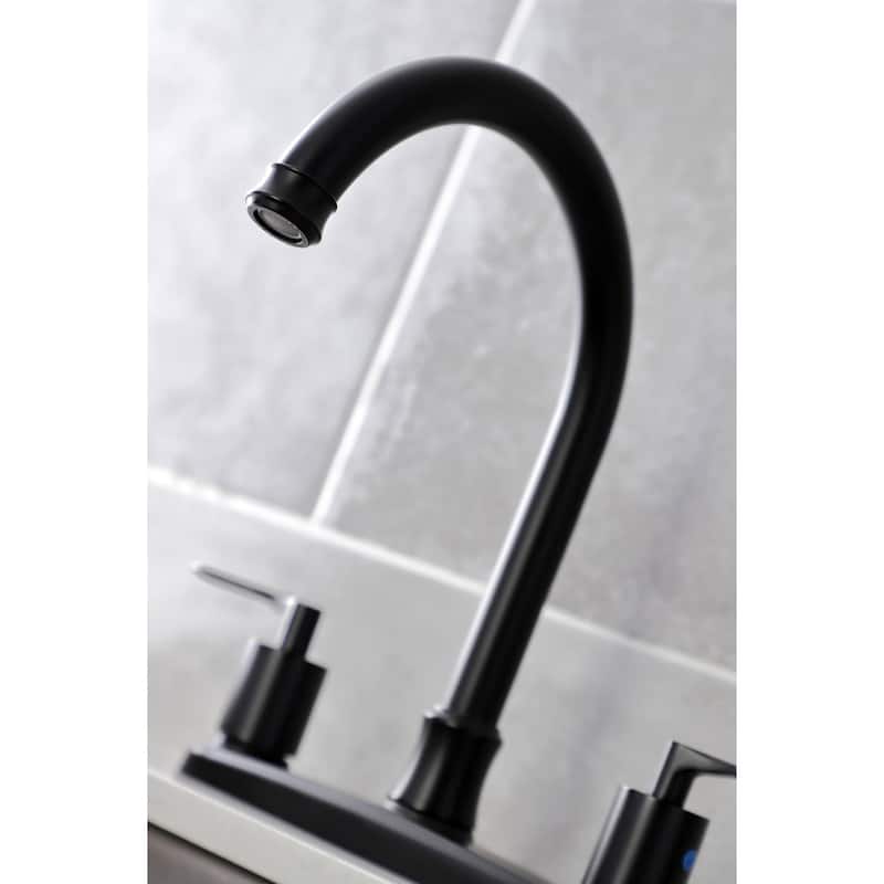 Kingston Brass Serena 1.8 GPM Standard Gooseneck Kitchen Faucet -