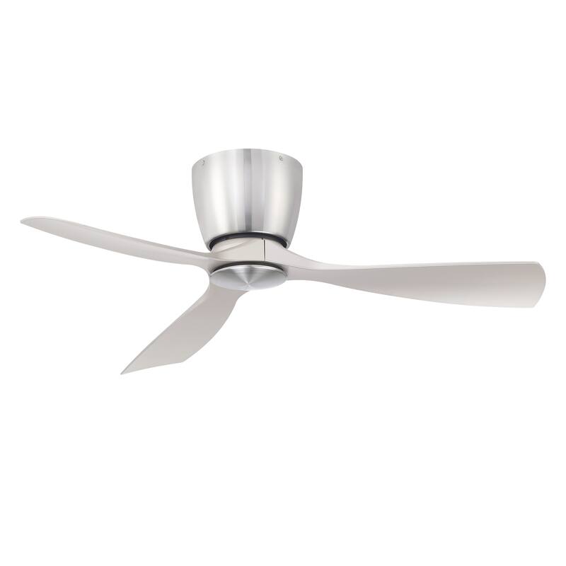 Klinch 44 inch Indoor/Outdoor Ceiling Fan with LED Light Kit - Brushed Nickel
