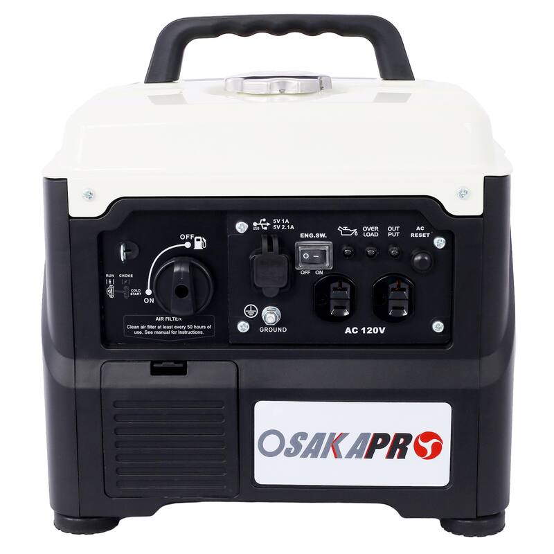 1200W Portable Gas Powered Generator,Low Noise for Outdoor/Camping