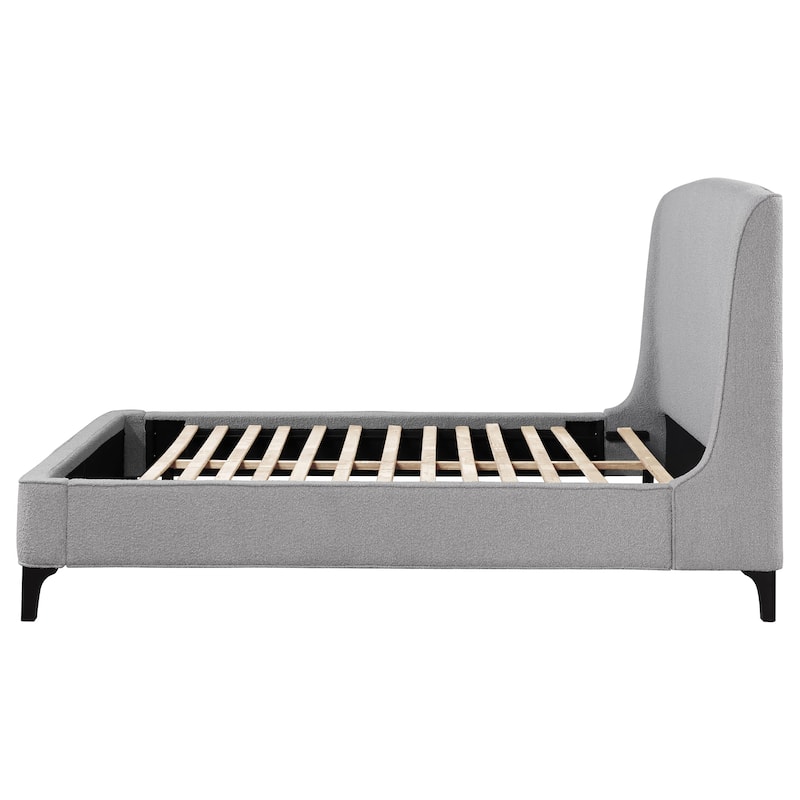 Mosby Contemporary Boucle Upholstered Wingback Bed