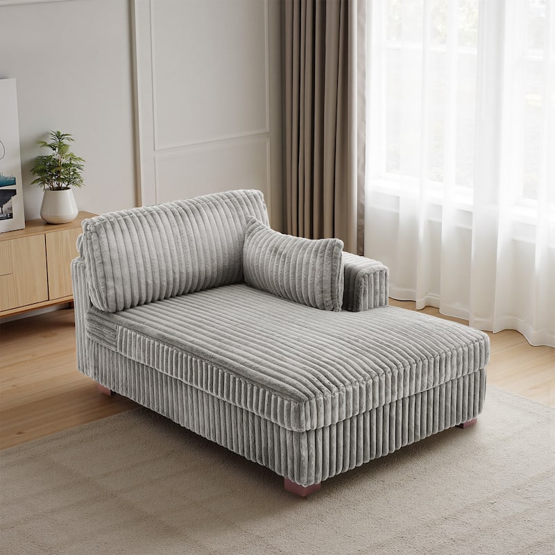DREAMSIDEA Oversized Right Facing Chaise Lounge Lofa