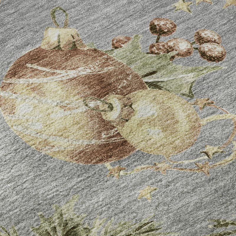 Premium Washable Super Soft Holiday Ornament Mayfield Rug