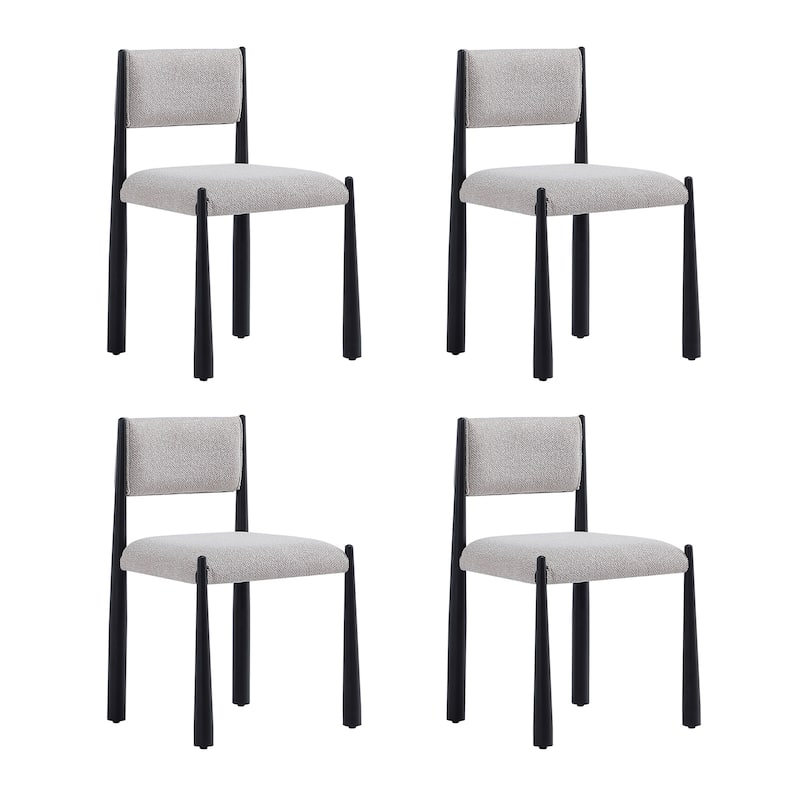 Manhattan Comfort Lennor Metal Boucle Side Chair Set of 2