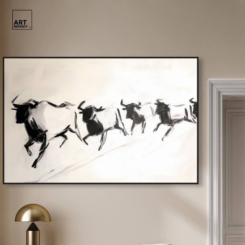 Bovine II Canvas by Art Remedy