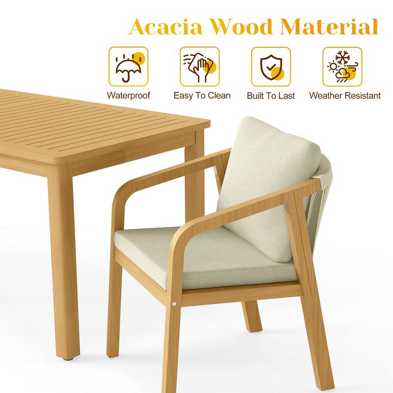 7-Piece Patio Dining Set Table & Chairs