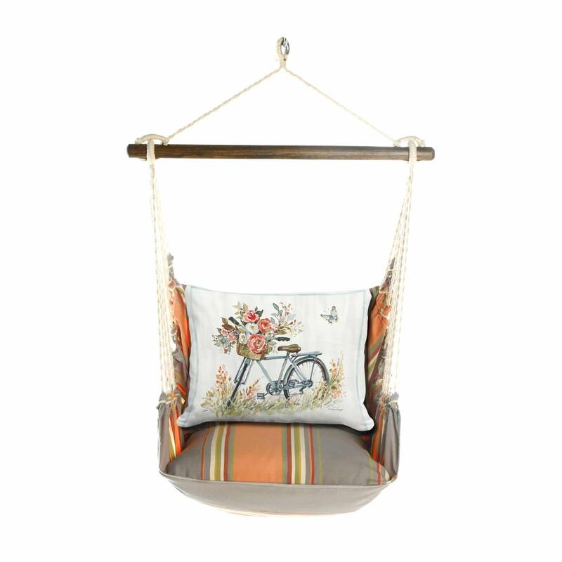 Magnolia Casual Swing Set 4 piece - Serene Sunset w/ Bike with Flower Basket
