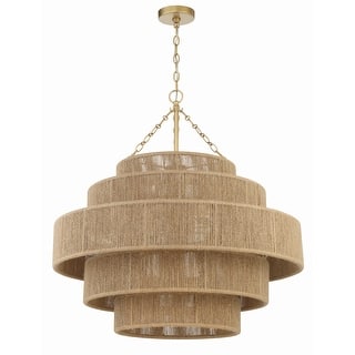 Shyla 20 Light Soft Gold Chandelier - 32"W x 33"H x 32"D