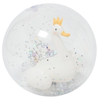 Sunnylife: 13.7" 3D Inflatable Beach Ball, Princess Swan - Princess Swan