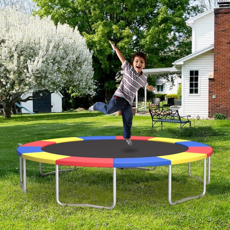 Multicolor PVC Foam Trampoline Safety Pad with Elastic Straps - Multi Color