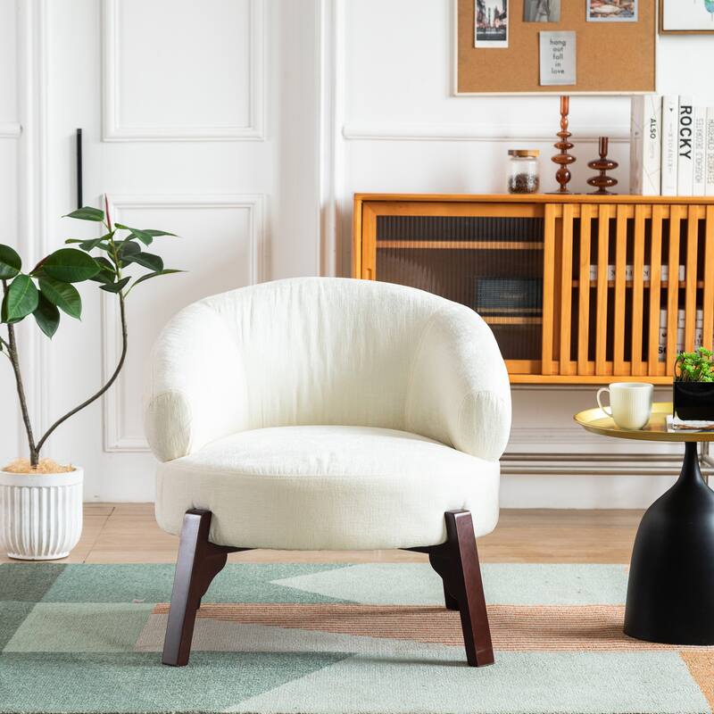 XINMICS Modern Accent Chair Upholstered Armchair for Living Room, Bedroom