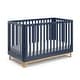 preview thumbnail 28 of 48, Storkcraft Santos 3-in-1 Convertible Crib Midnight Blue/Natural