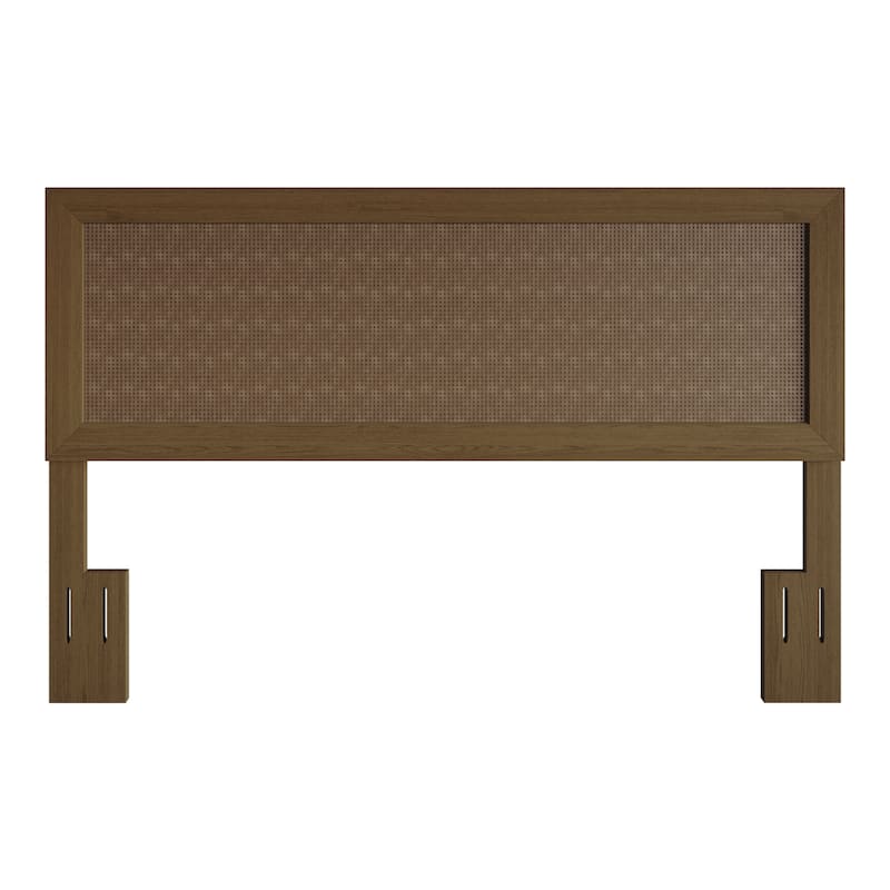 CraftPorch Chic Wooden Panel Headboard - Walnut - Queen