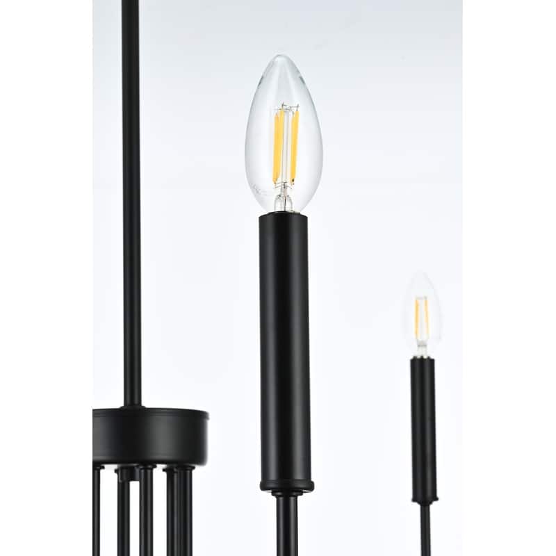 Elegant Lighting LD742D26 Willa 6 Light 26" Wide Candle Pendant