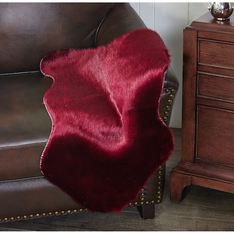 Serenta Shag Sheepskin Silky FauxFur Area Rug Sofa Decor - 24" x 36" - 24" x 36"
