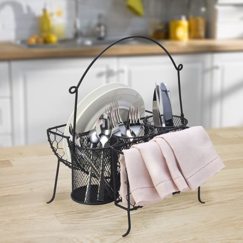 Mikasa Gourmet Basics Farmers Market Picnic Caddy - 13.5" x 15.7"