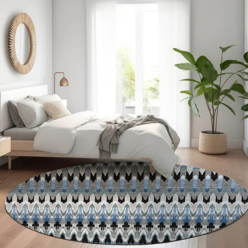Machine Washable Indoor/ Outdoor Chantille Moroccan Rug