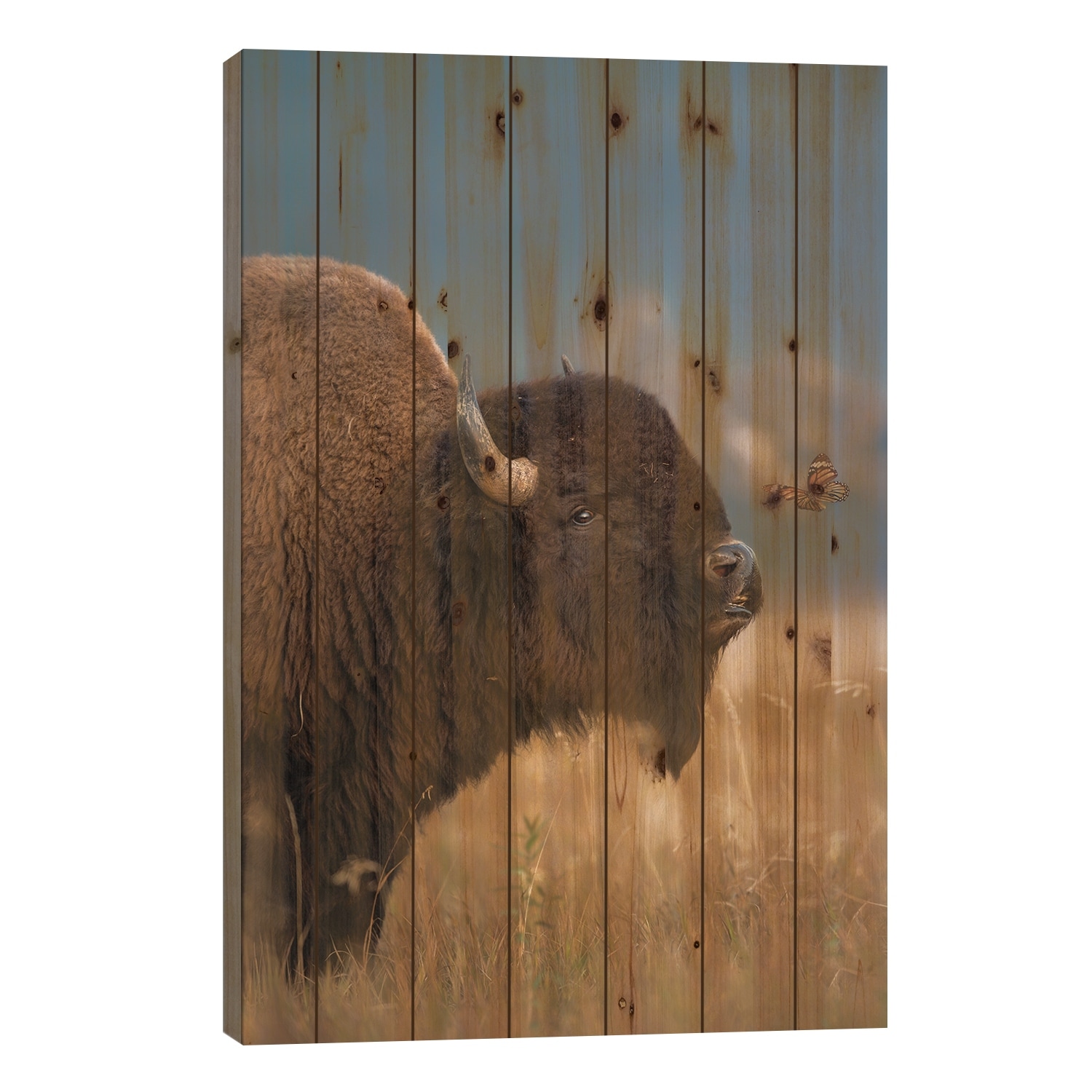 Making Friends Print On Wood by Patsy Weingart - Multi-Color