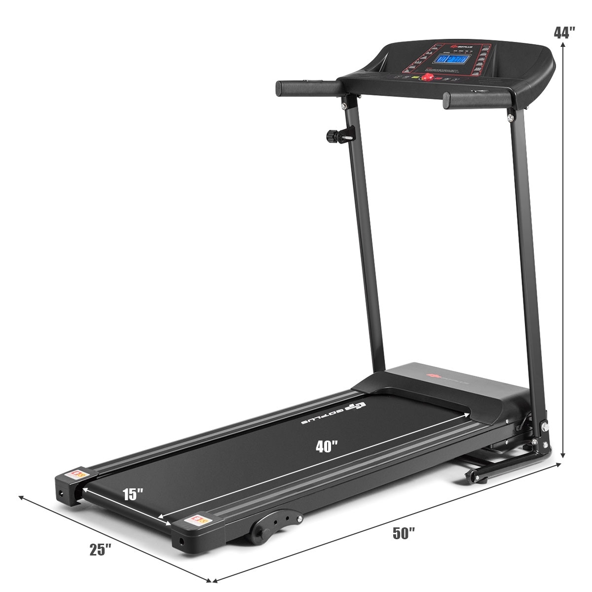 Goplus 1.0 hp folding treadmill electric support deals motorized power running machine trainer