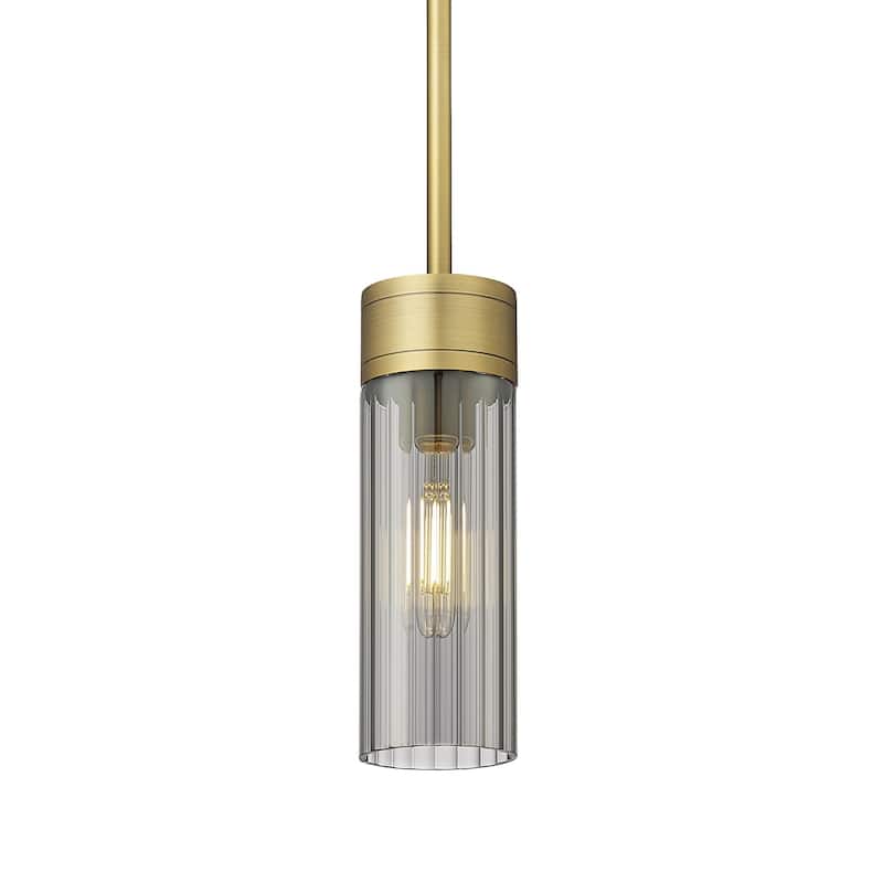 Innovations Lighting 429-1S-10-3 Empire Pendant Empire 3" Wide Mini - Brushed Brass / Plated Smoke