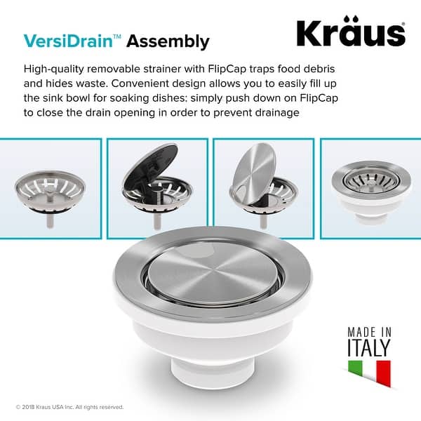 Kraus St 4 Versidrain Assembly With Flipcap Overstock 19503340