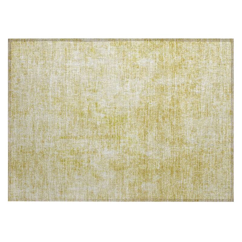 Machine Washable Indoor/ Outdoor Chantille Abstract Solid Rug