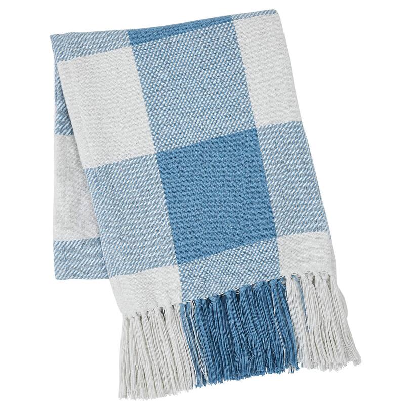 Annie Buffalo Check Woven Throw 50x60