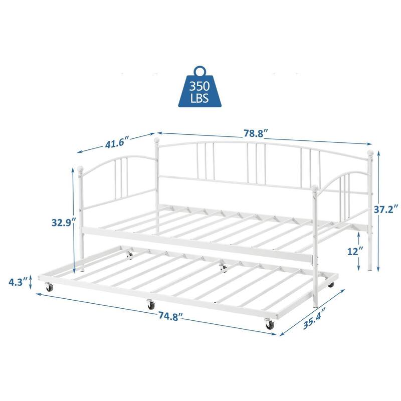 Twin Size DayBed Frame , Sofa Bed with Trundle