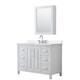 Option White, Chrome Trim, White Quartz Top
