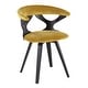 preview thumbnail 17 of 55, Carson Carrington Viby Mid-century Modern Swivel Dining/ Accent Chair - N/A Yellow Velvet/Black