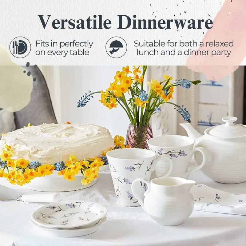 Portmeirion Sophie Conran Set of 4 Lavandula Side Plate - 6 Inch