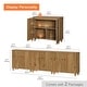 preview thumbnail 25 of 50, Buffet Cabinet with 3 Compartments for Dining Room, 32.4"H Sideboard