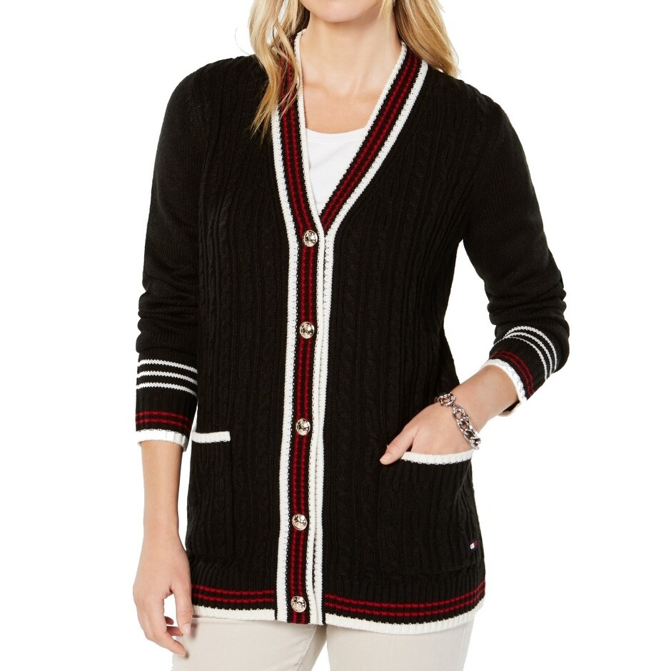 varsity cardigan womens sweater