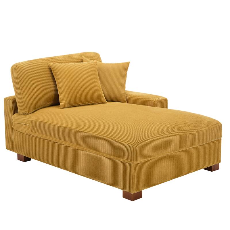 Modern Modular Sectional Sofa Corduroy Chaise Lounges