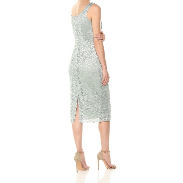 sage green sheath dress