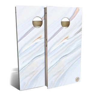Blue Marble Outdoor Cornhole Board Set