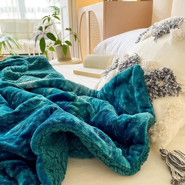 Sherpa Fleece Throw Blanket Super Soft Plush Warm Bed Bath