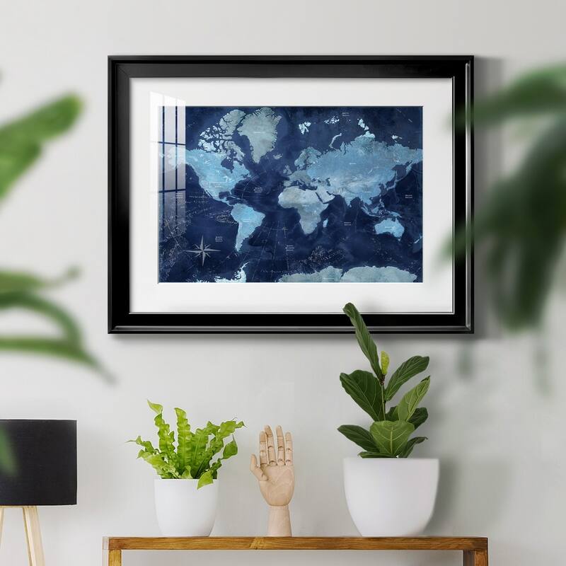 World Map Premium Framed Print - Ready to Hang