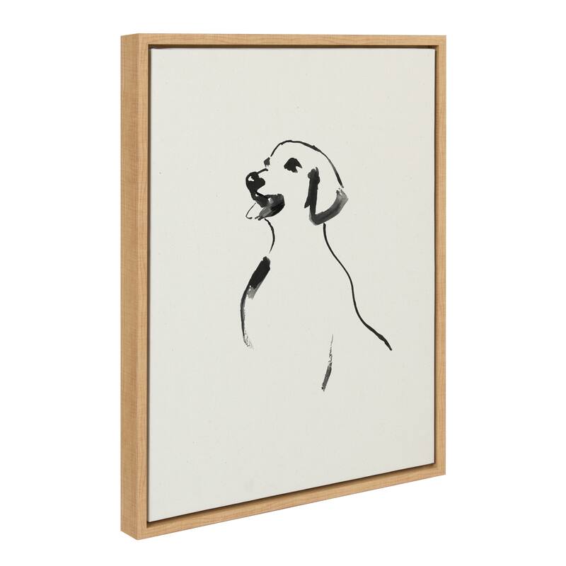 Kate and Laurel Sylvie 1056 Retriever Framed Canvas by Teju Reval of SnazzyHues