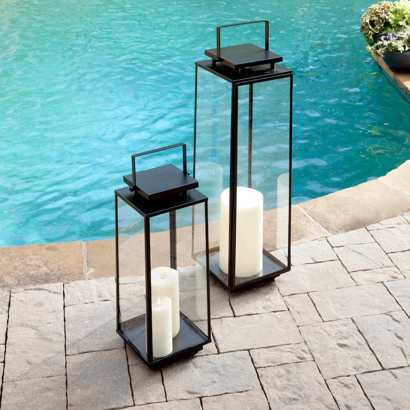 Alden Outdoor Lantern Small - 8 x 8 x 19.25 in.
