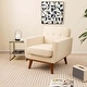 preview thumbnail 3 of 18, Costway Modern Accent Chair Upholstered Linen Fabric Armchair with - See Details