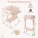 preview thumbnail 26 of 31, Gymax Baby Diaper Changing Table Folding Newborn Nursery Organizer