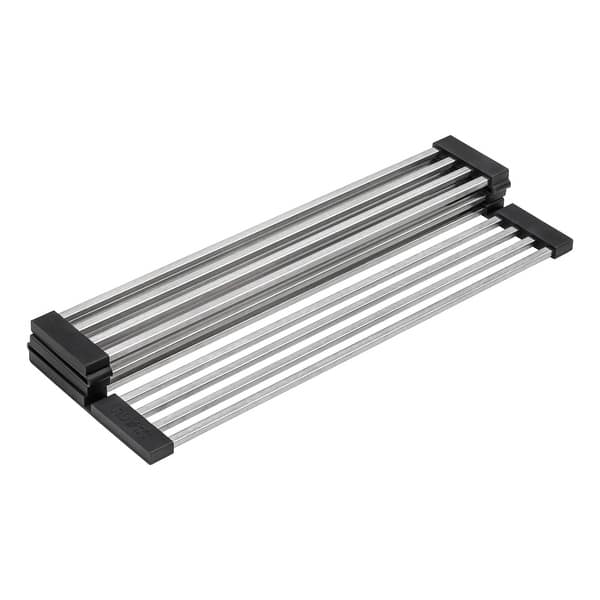 slide 2 of 7, Ruvati Stainless Steel Foldable Drying Rack Replacement for RVG1533 Farmhouse Workstation Sink - RVA1393