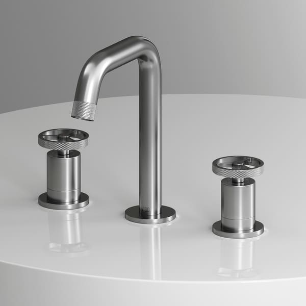 slide 2 of 44, VIGO Cass 8" H 2-Handle Widespread Bathroom Faucet Brushed Nickel