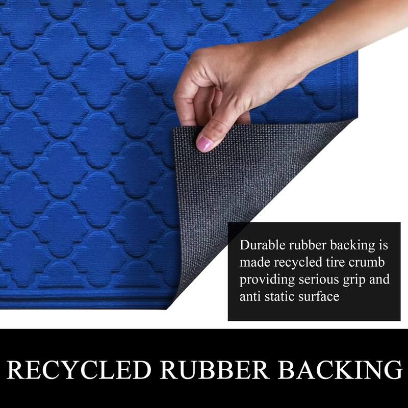 A1HC New All Weather Superior Dirt and Moisture Absorbing Polypropylene Door Mat with Non-Slip Backing for Inside Outside Use