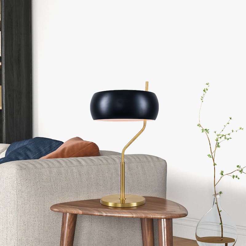 Minimalist Gold and Black Dimmable Table Lamp