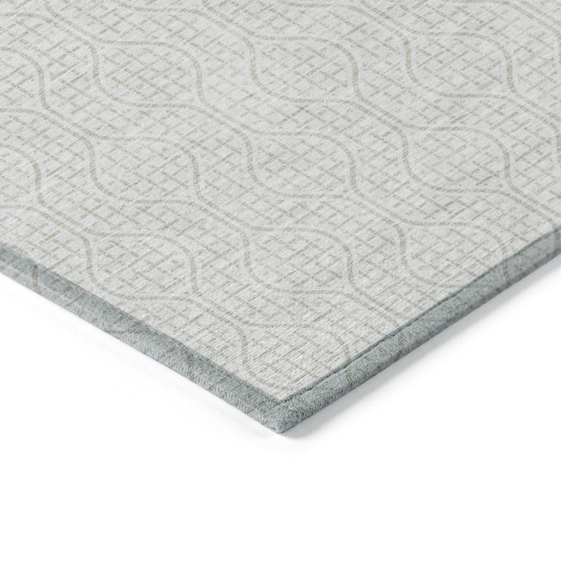 HomeRoots Geometric Transitional Rectangle Outdoor Rug
