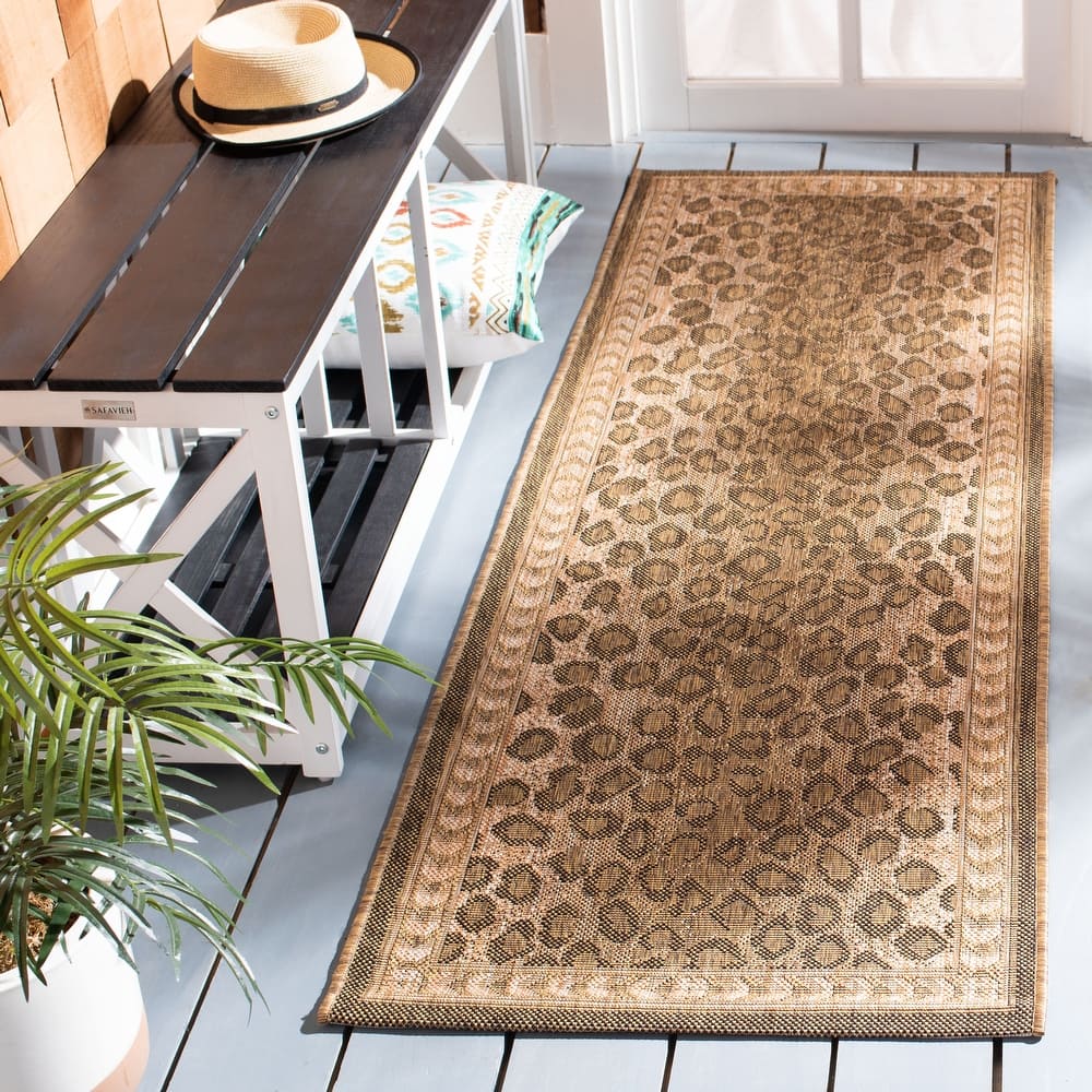 SAFAVIEH Courtyard Sanyi Indoor/ Outdoor Waterproof Patio Backyard Rug