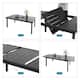 7/9 Patio Dining Set, Expendable Rectangular Outdoor Dining Table with Rattan Chairs